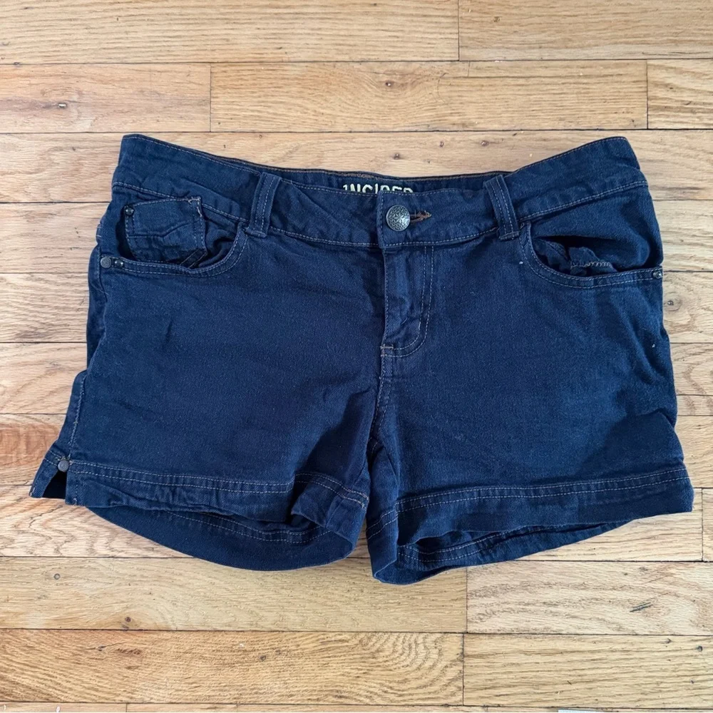 Indigo Dark Blue Jean Shorts, Size 6 - Picture 1 of 7
